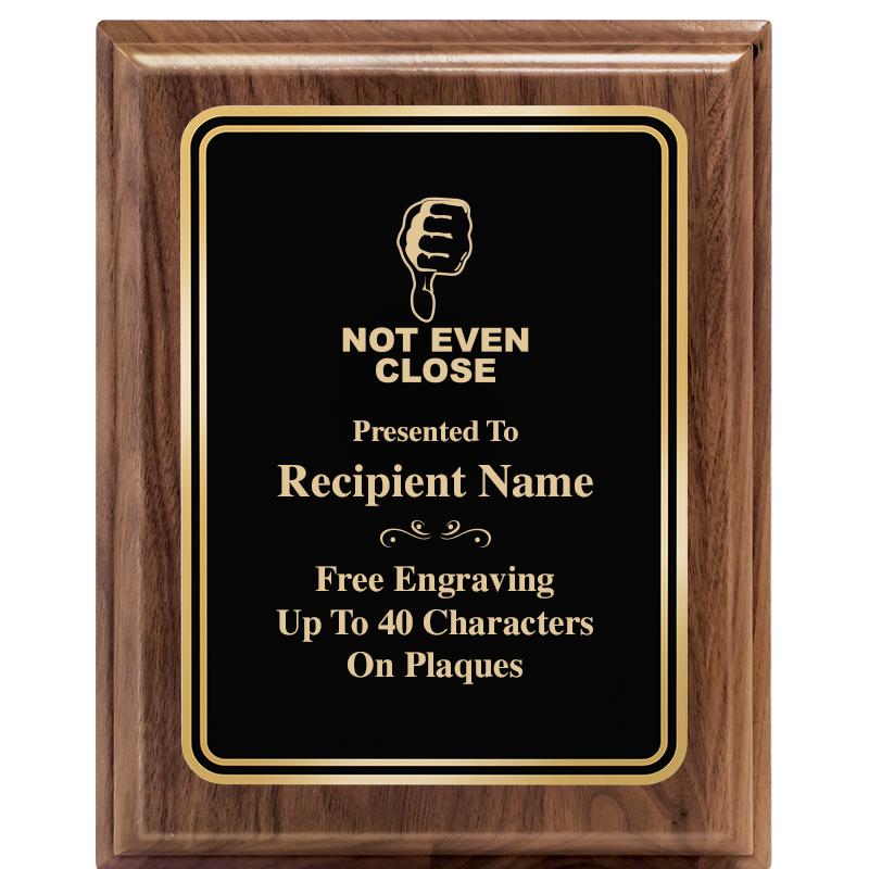 8" X 10" HERITAGE WALNUT PLQ