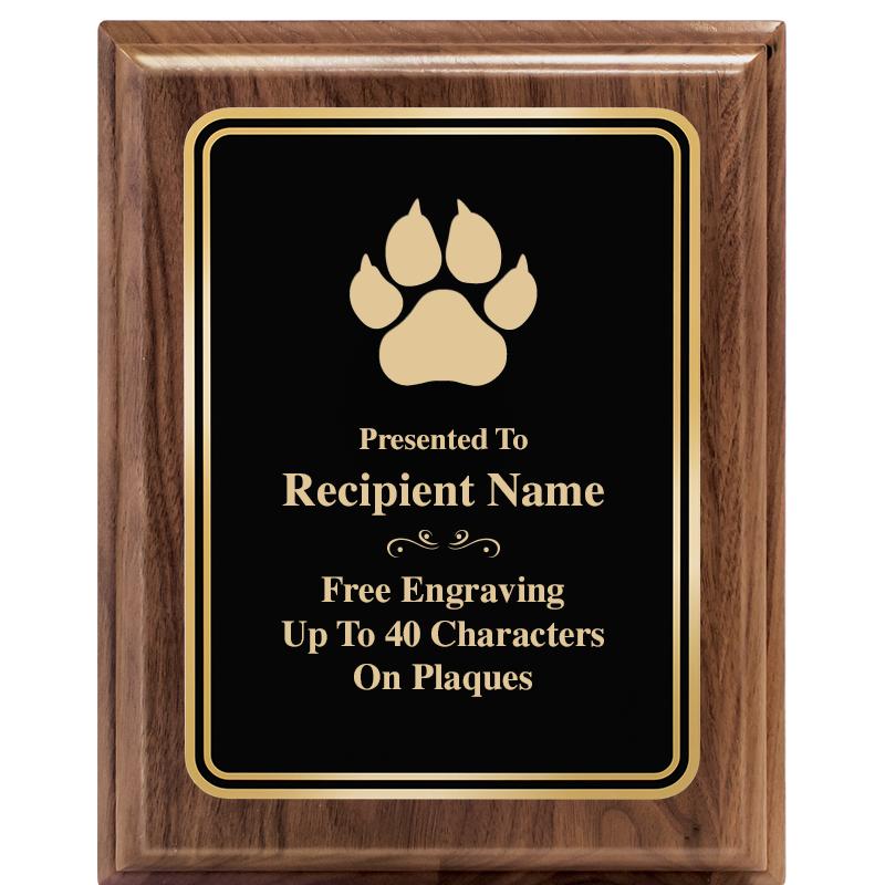 8" X 10" HERITAGE WALNUT PLQ