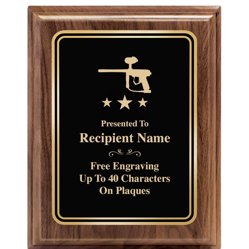 8" X 10" HERITAGE WALNUT PLQ