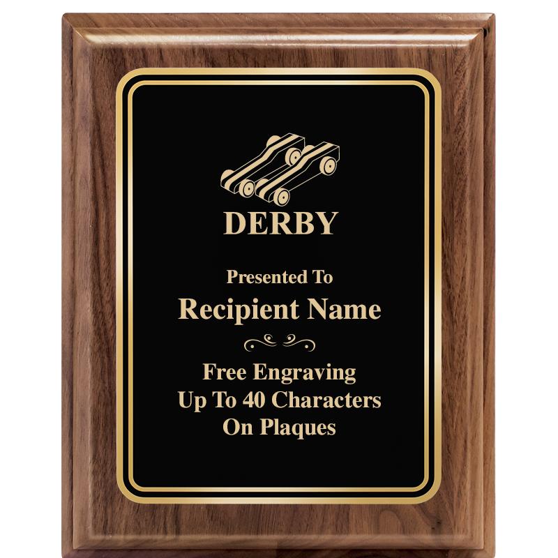 8" X 10" HERITAGE WALNUT PLQ