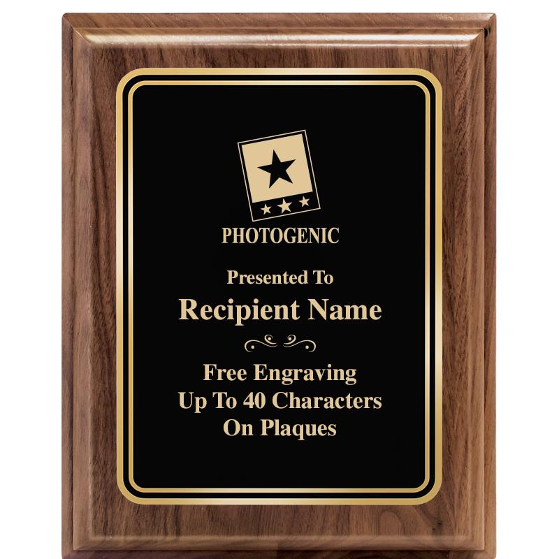 8" X 10" HERITAGE WALNUT PLQ