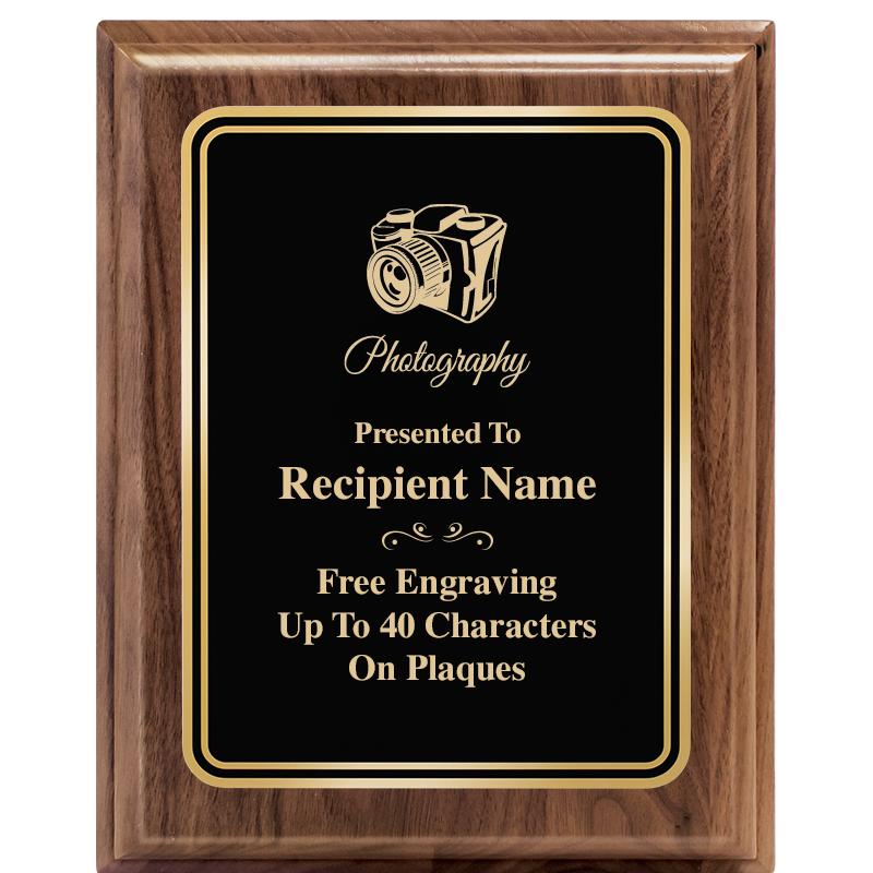 8" X 10" HERITAGE WALNUT PLQ