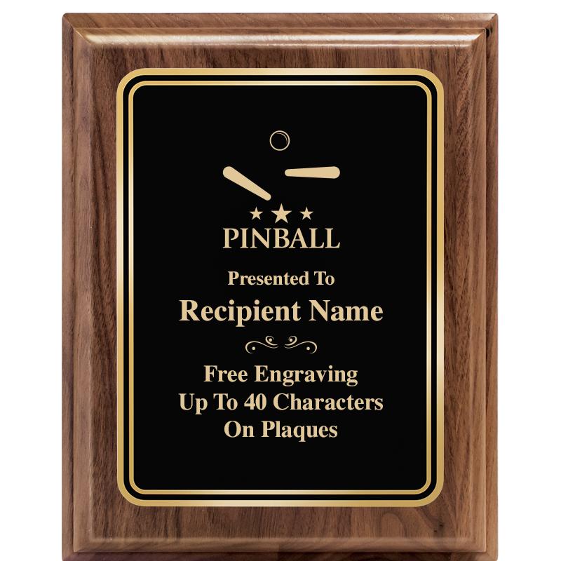 8" X 10" HERITAGE WALNUT PLQ