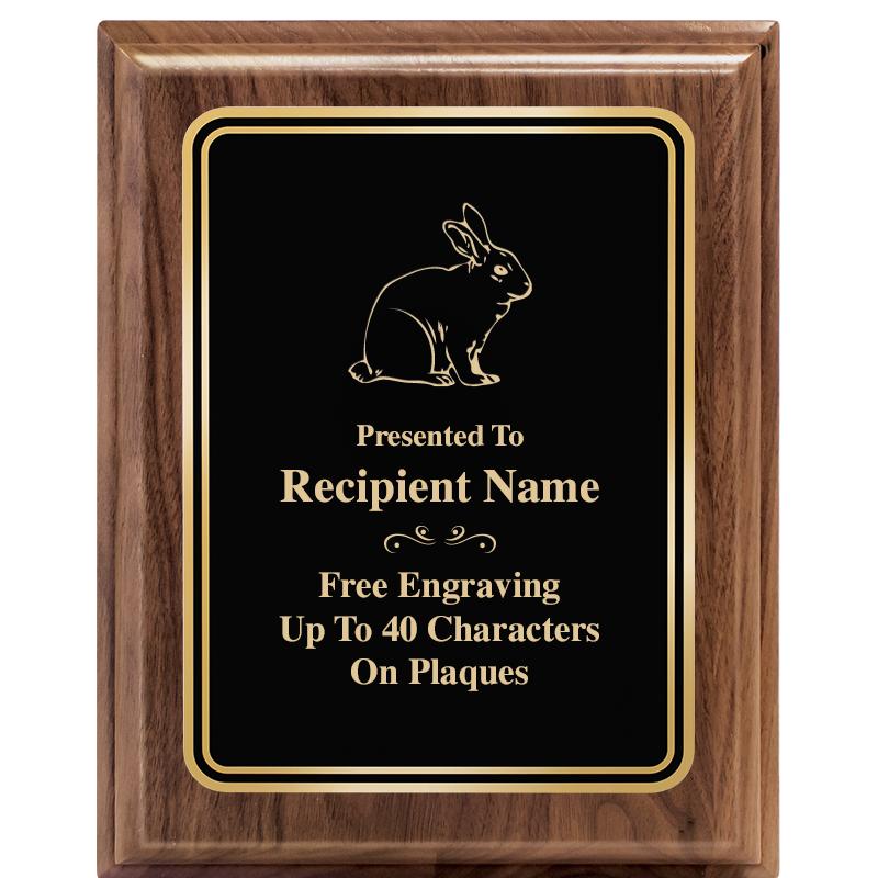 8" X 10" HERITAGE WALNUT PLQ