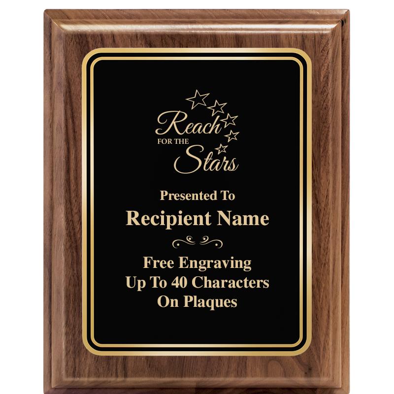 8" X 10" HERITAGE WALNUT PLQ