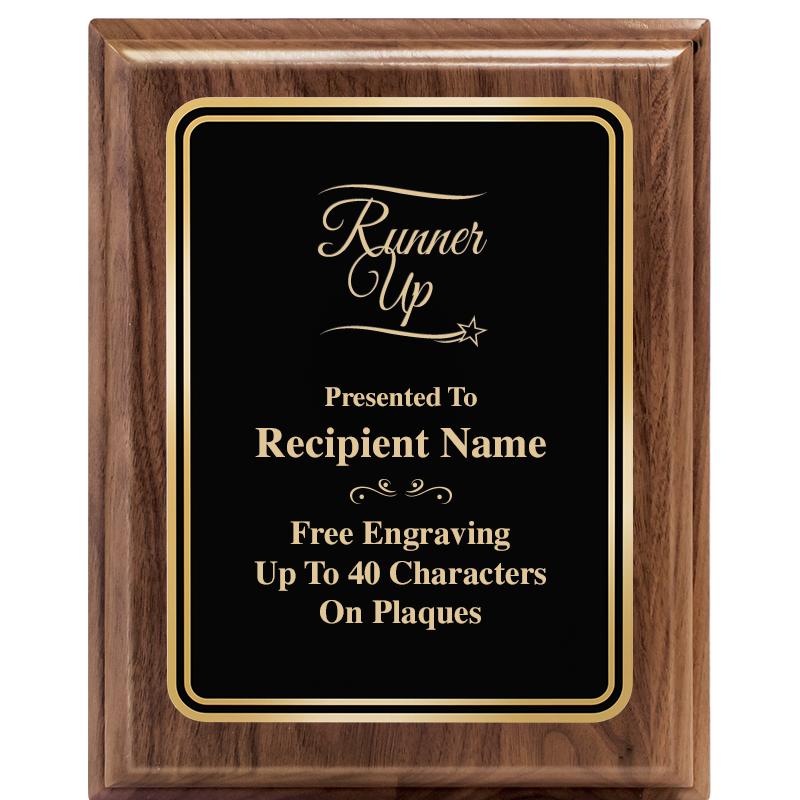 8" X 10" HERITAGE WALNUT PLQ