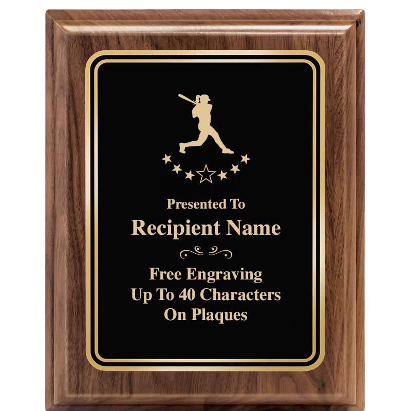 8" X 10" HERITAGE WALNUT PLQ