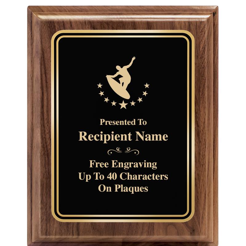 8" X 10" HERITAGE WALNUT PLQ