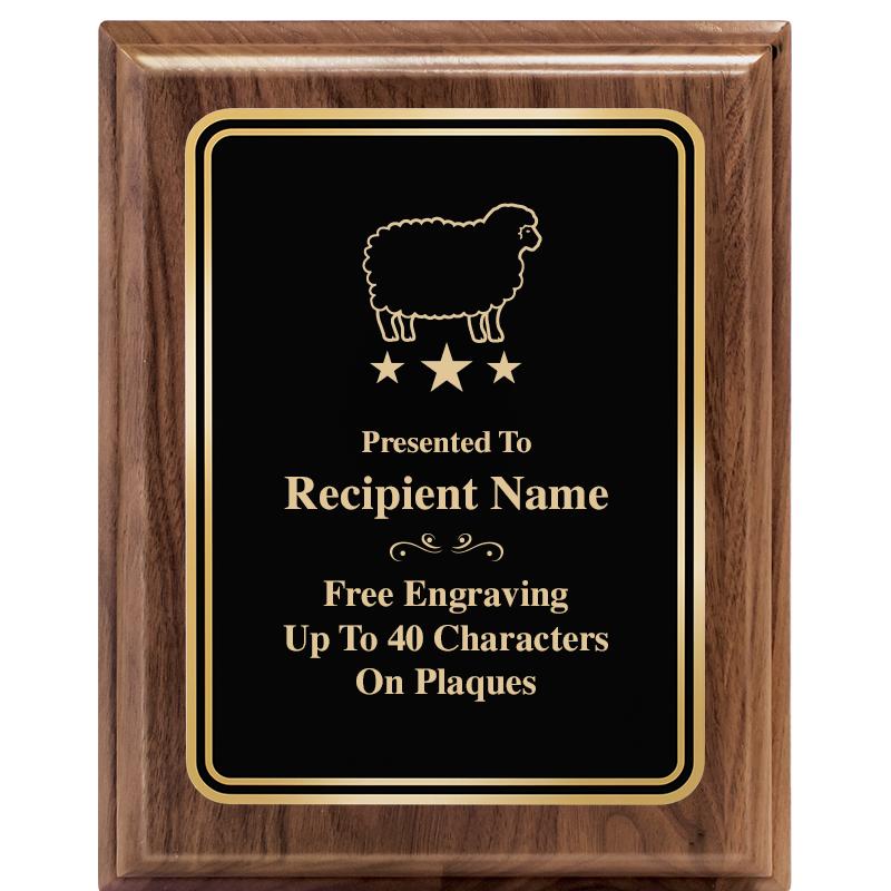 8" X 10" HERITAGE WALNUT PLQ