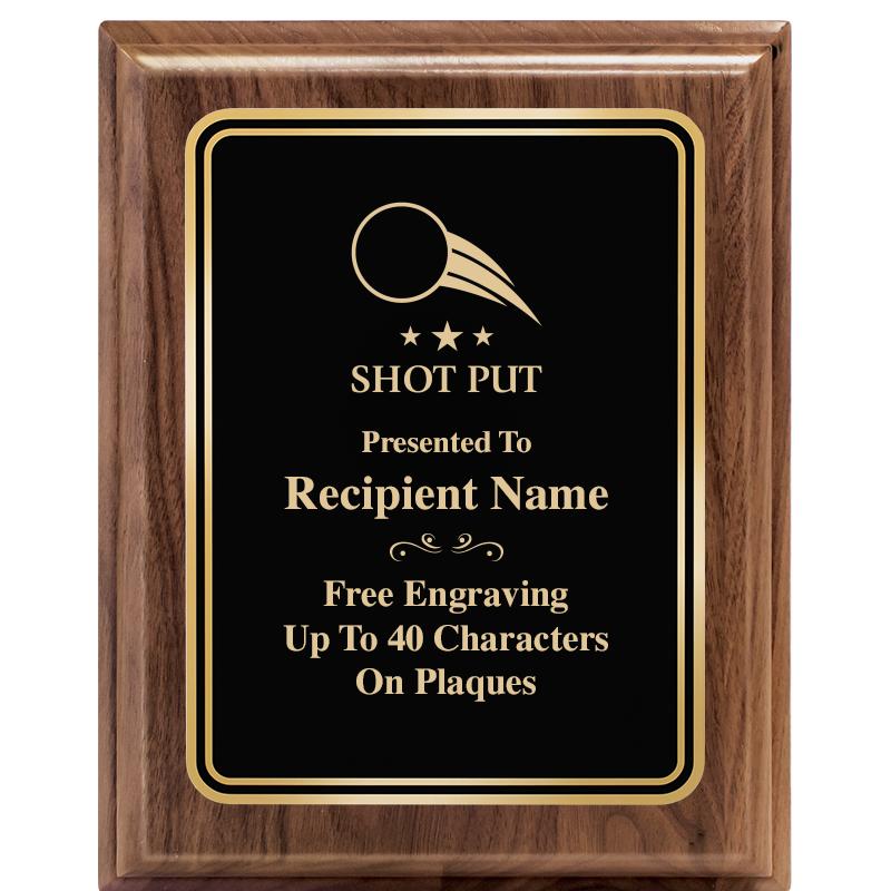 8" X 10" HERITAGE WALNUT PLQ