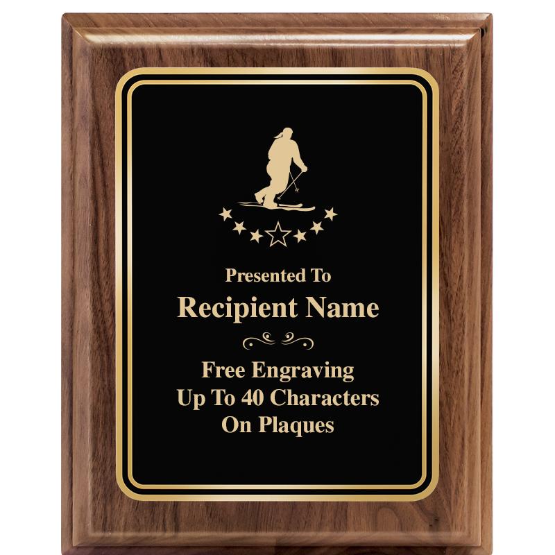 8" X 10" HERITAGE WALNUT PLQ