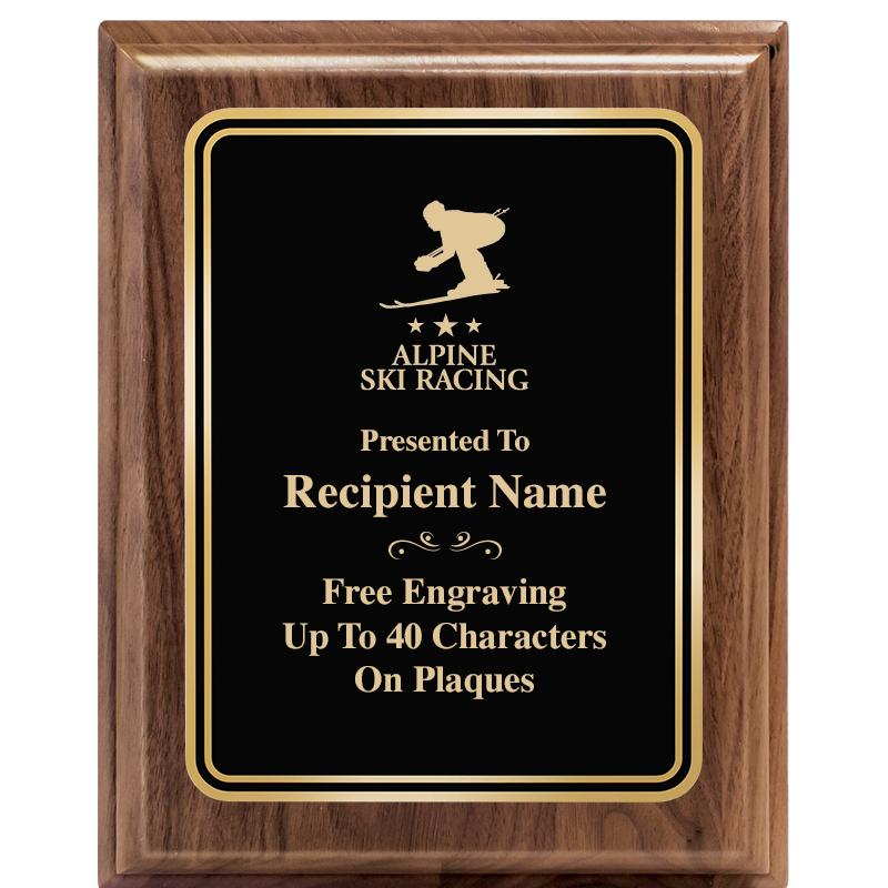 8" X 10" HERITAGE WALNUT PLQ