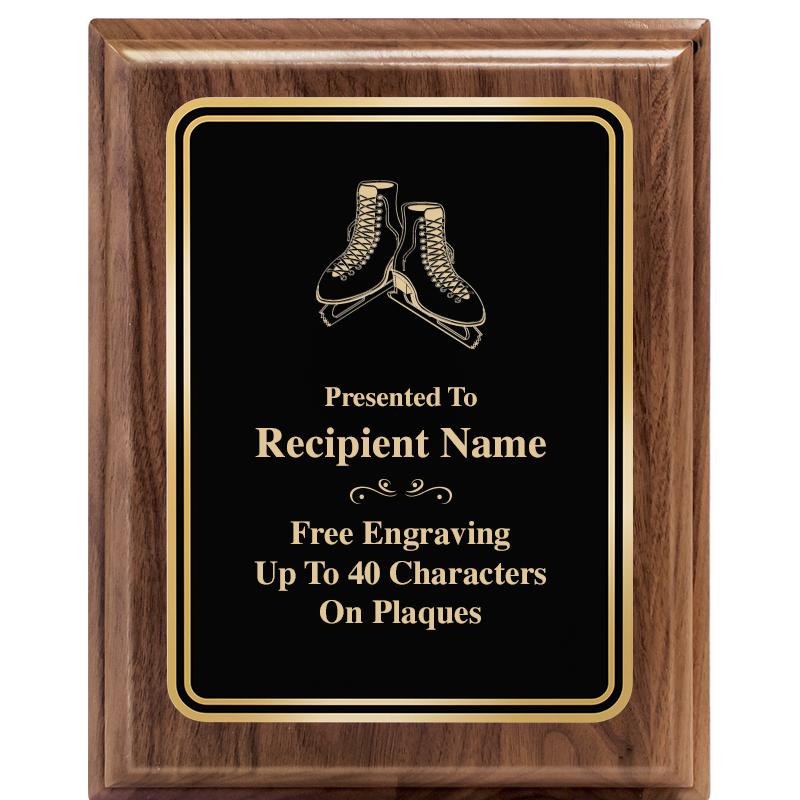 8" X 10" HERITAGE WALNUT PLQ