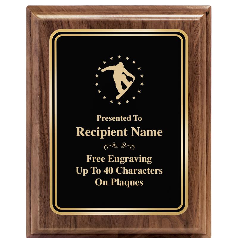 8" X 10" HERITAGE WALNUT PLQ