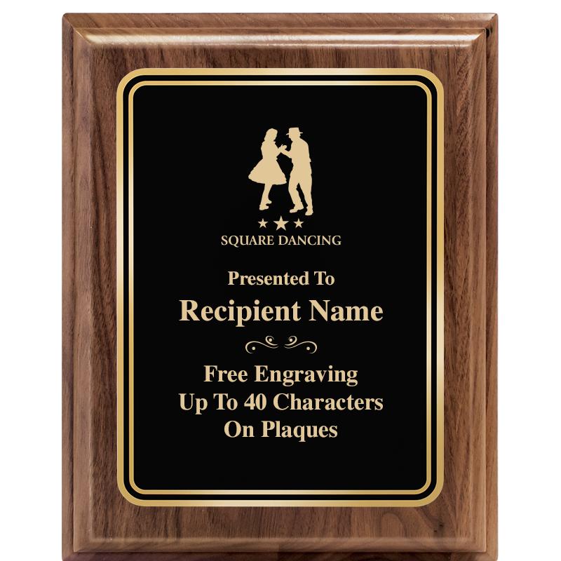 8" X 10" HERITAGE WALNUT PLQ