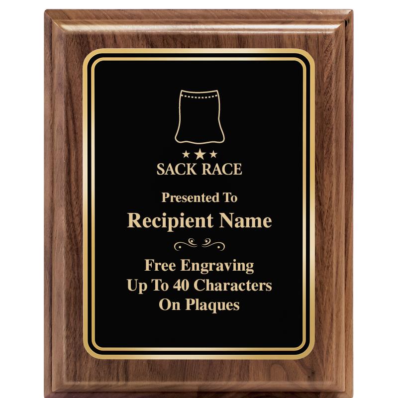 8" X 10" HERITAGE WALNUT PLQ