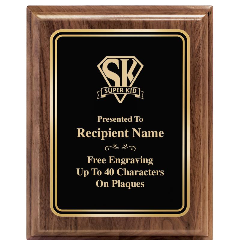 8" X 10" HERITAGE WALNUT PLQ