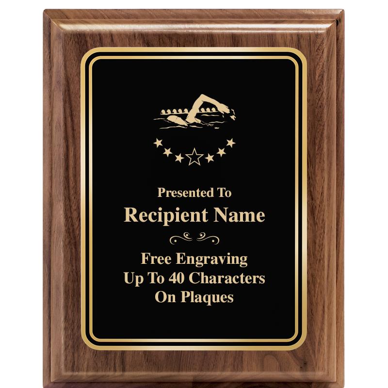 8" X 10" HERITAGE WALNUT PLQ