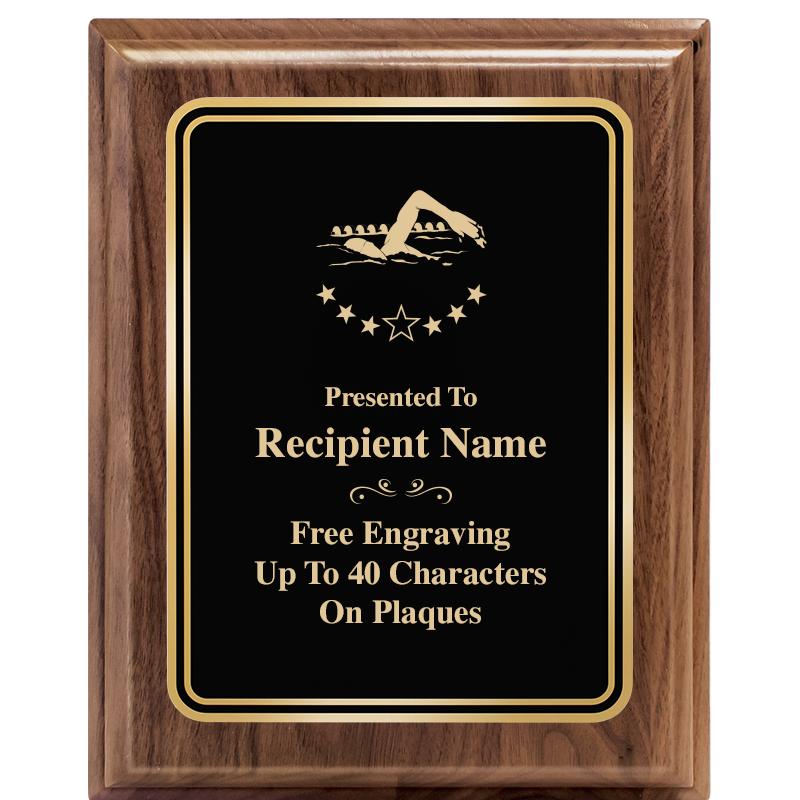 8" X 10" HERITAGE WALNUT PLQ