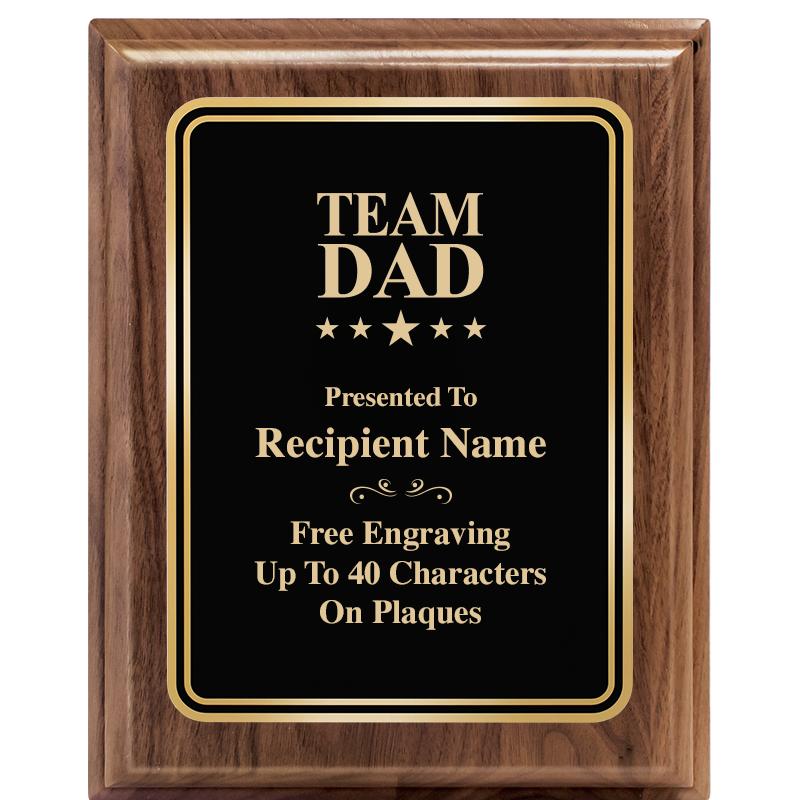 8" X 10" HERITAGE WALNUT PLQ