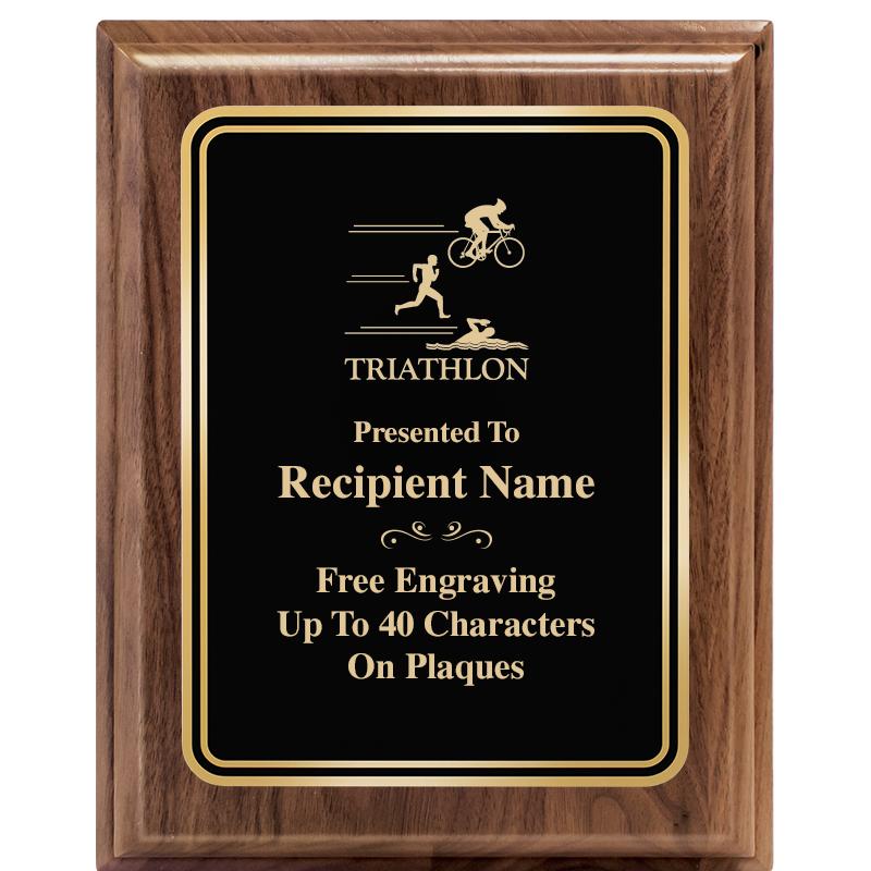 8" X 10" HERITAGE WALNUT PLQ