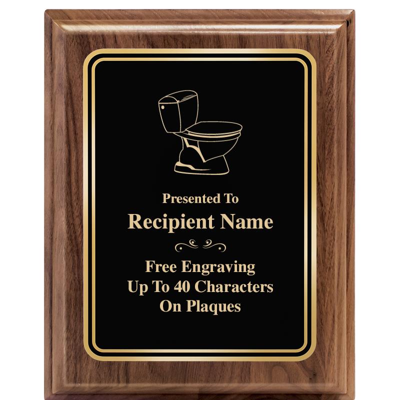 8" X 10" HERITAGE WALNUT PLQ