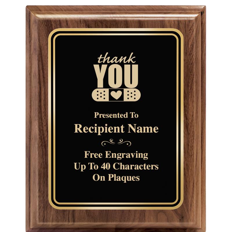 8" X 10" HERITAGE WALNUT PLQ