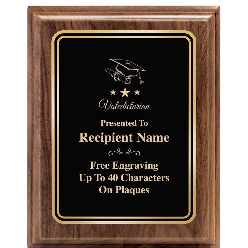 8" X 10" HERITAGE WALNUT PLQ