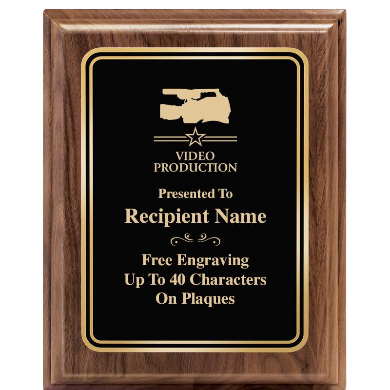 8" X 10" HERITAGE WALNUT PLQ