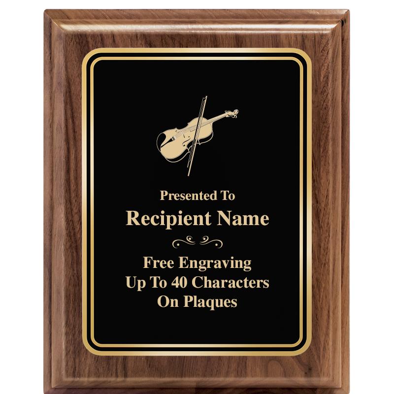 8" X 10" HERITAGE WALNUT PLQ