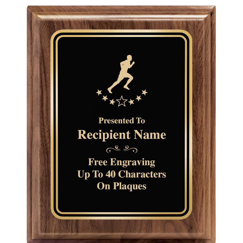 8" X 10" HERITAGE WALNUT PLQ