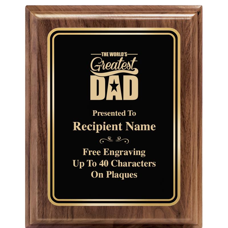 8" X 10" HERITAGE WALNUT PLQ