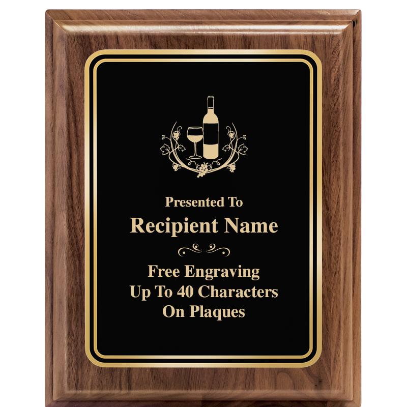 8" X 10" HERITAGE WALNUT PLQ