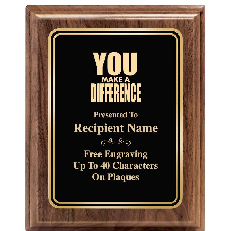 8" X 10" HERITAGE WALNUT PLQ