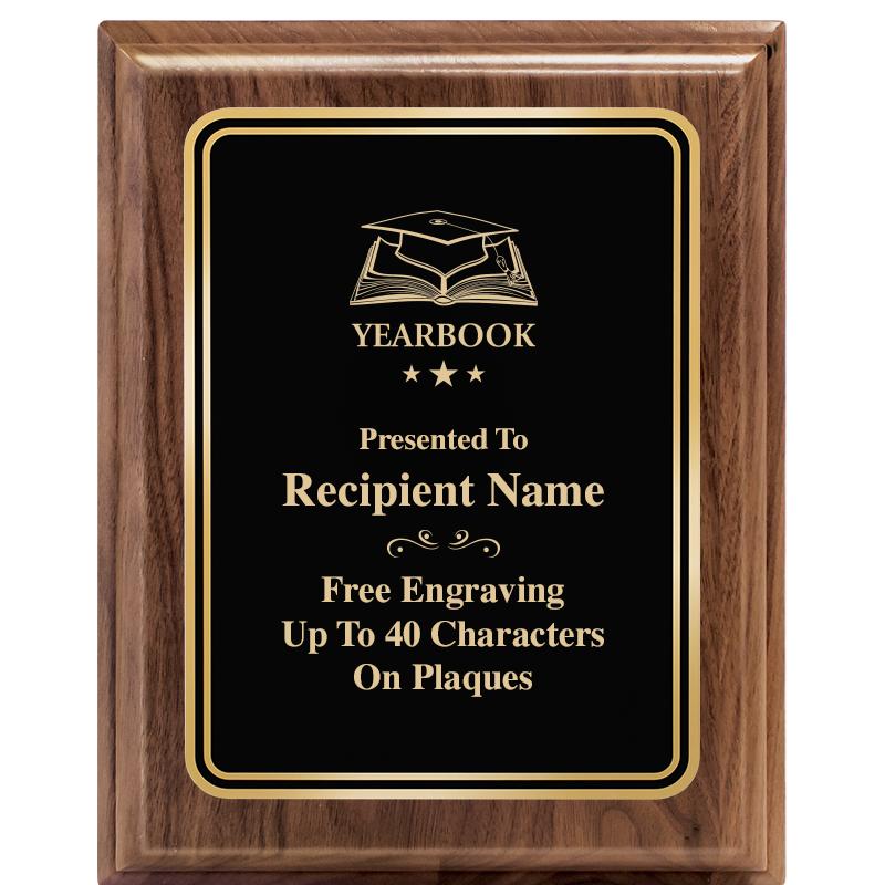 8" X 10" HERITAGE WALNUT PLQ