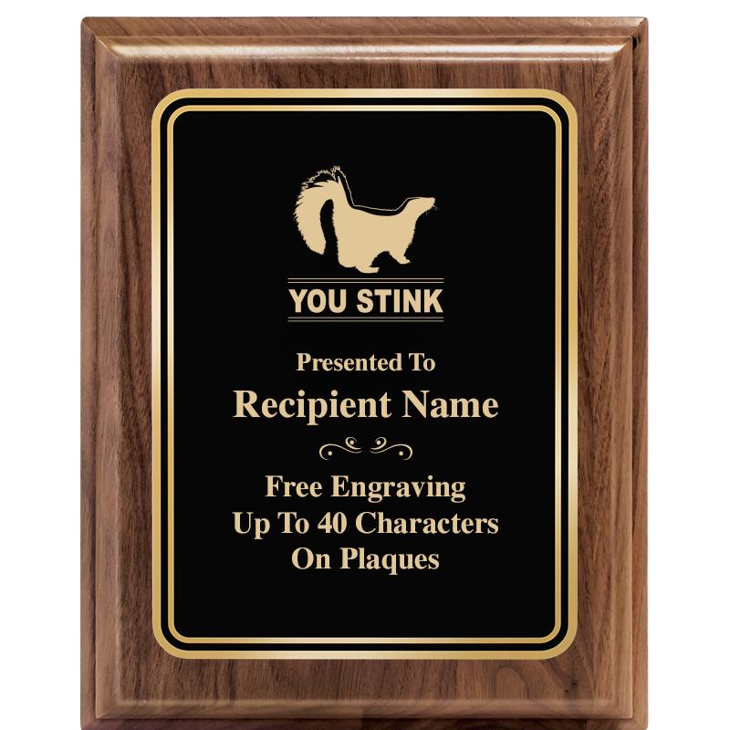 8" X 10" HERITAGE WALNUT PLQ