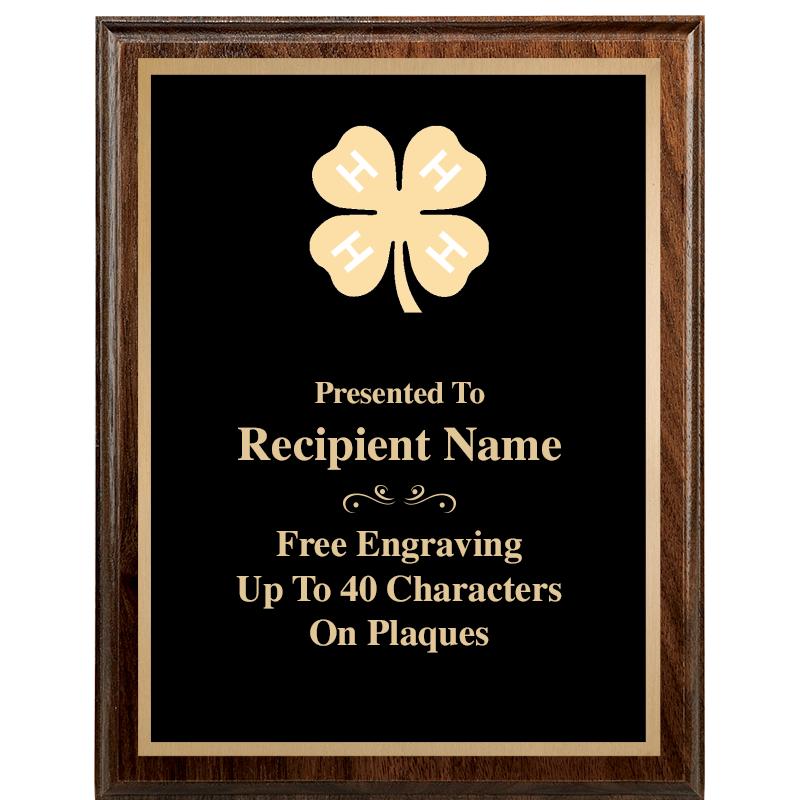 7"X9" WALNUT WOOD PLAQUE