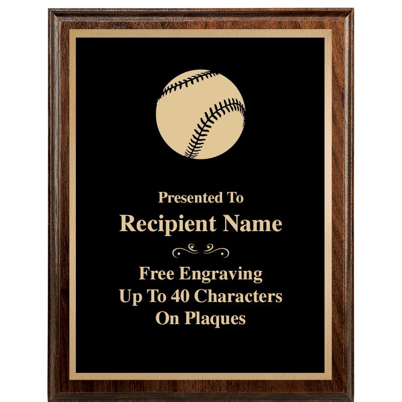 7"X9" WALNUT WOOD PLAQUE