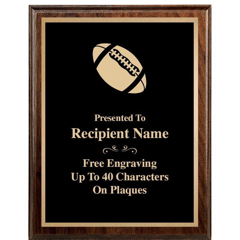 7"X9" WALNUT WOOD PLAQUE