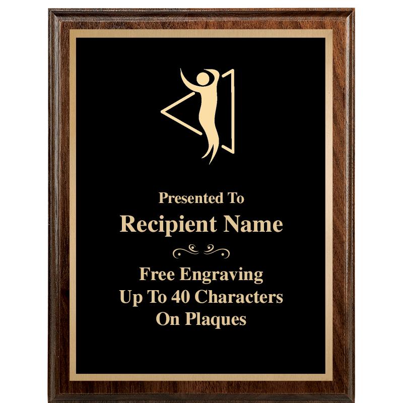 7"X9" WALNUT WOOD PLAQUE