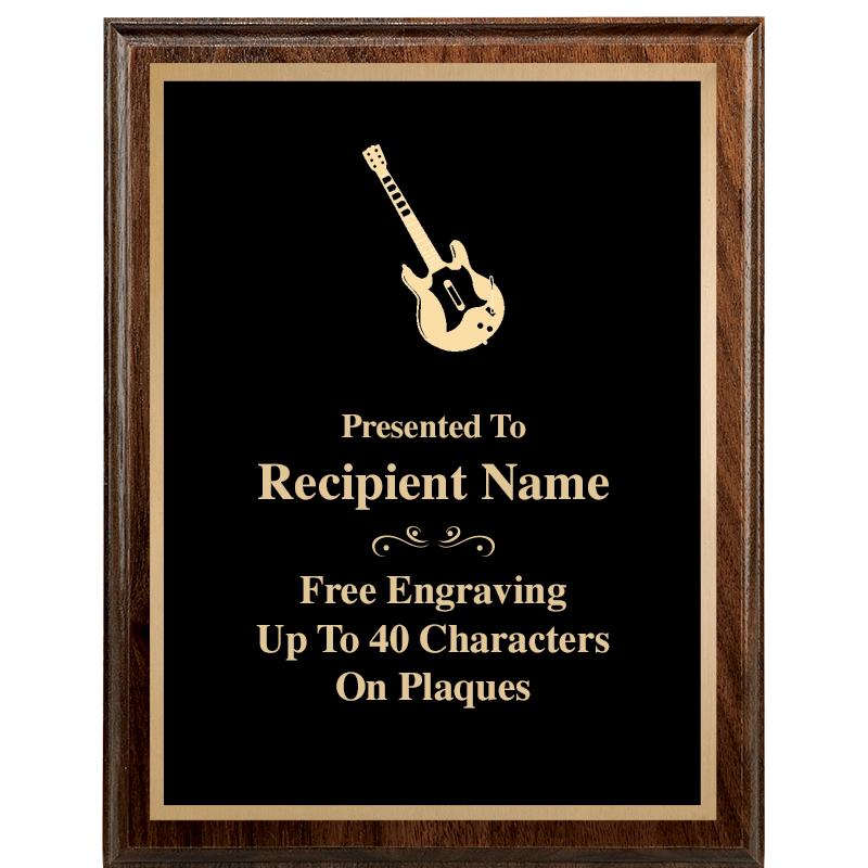 7"X9" WALNUT WOOD PLAQUE