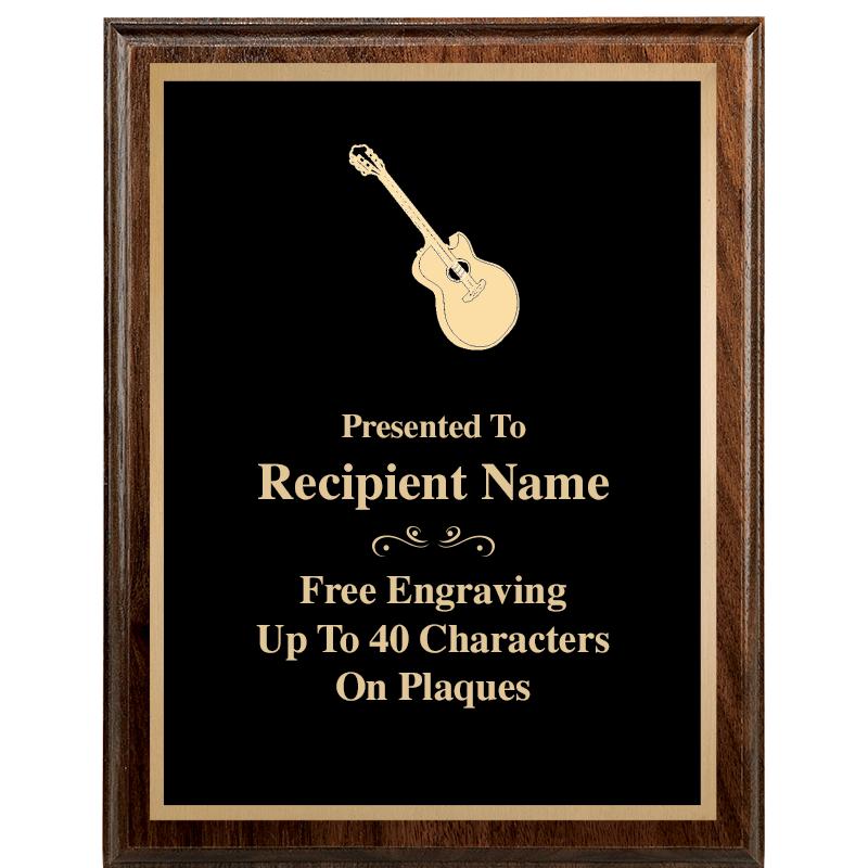 7"X9" WALNUT WOOD PLAQUE