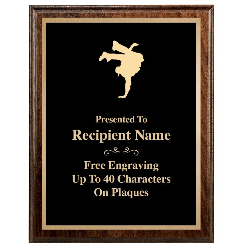 7"X9" WALNUT WOOD PLAQUE