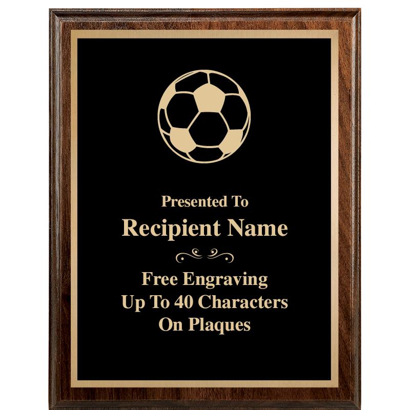 7"X9" WALNUT WOOD PLAQUE