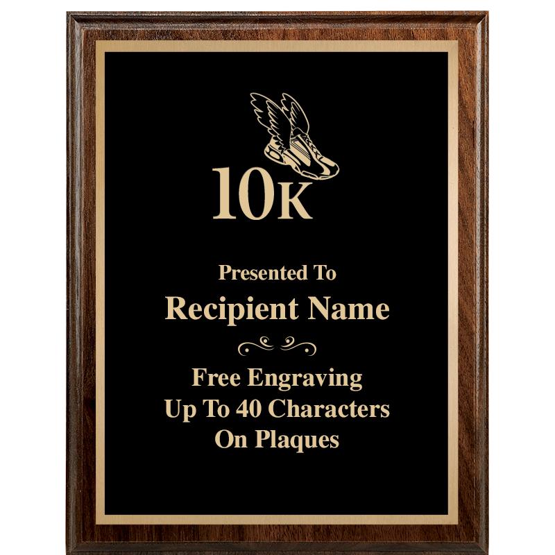 7"X9" WALNUT WOOD PLAQUE