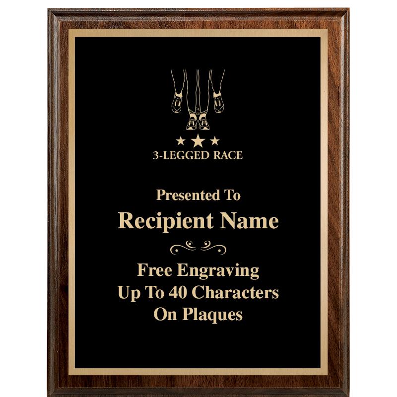 7"X9" WALNUT WOOD PLAQUE