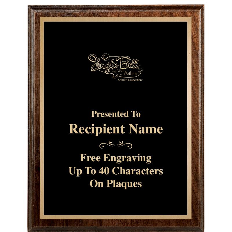 7"X9" WALNUT WOOD PLAQUE