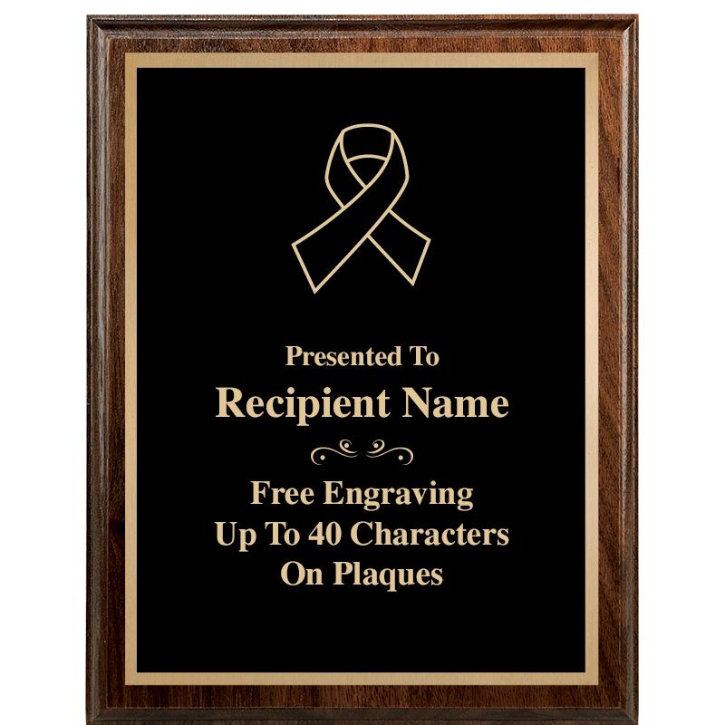 7"X9" WALNUT WOOD PLAQUE