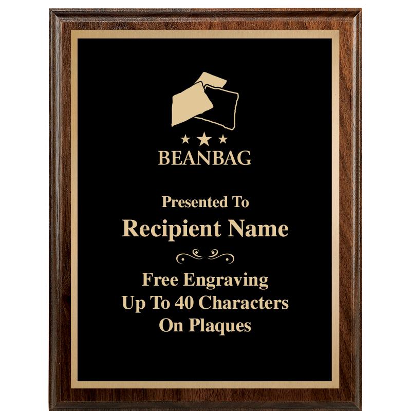 7"X9" WALNUT WOOD PLAQUE