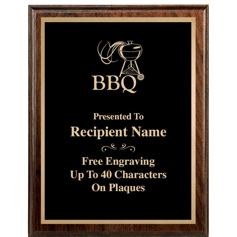 7"X9" WALNUT WOOD PLAQUE